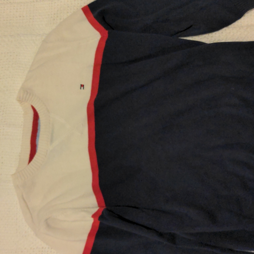 Boys red, white, and blue sweater